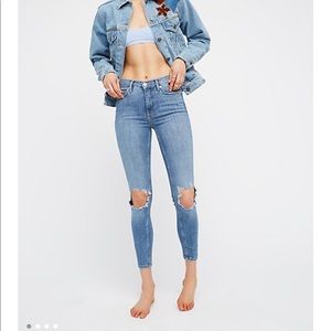 Free people busted knee jeans
